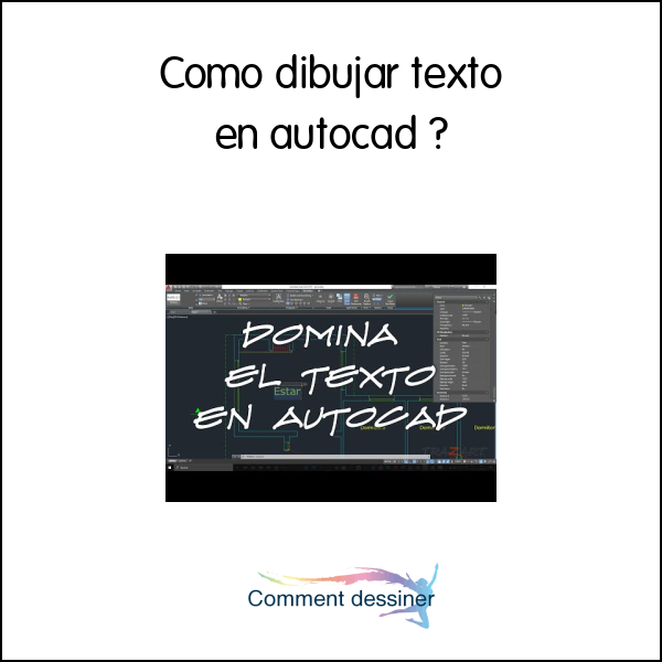 Como dibujar texto en autocad